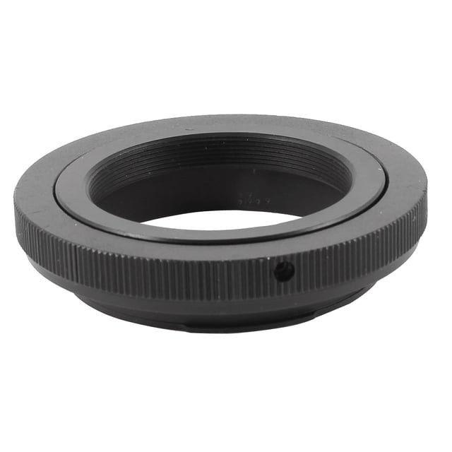 Unique Bargains Black T2 T Mount Lens Adapter Ring for Canon EOS SLR DSLR Camera Body