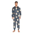 thumbnail image 7 of joogoo Baseballs with Lightning Unisex Adults Onesies Pajamas Jumpsuits S, 7 of 7
