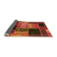 thumbnail image 2 of Ahgly Company Indoor Square Patchwork Orange Transitional Area Rugs, 6' Square, 2 of 4
