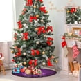 thumbnail image 4 of Coolnut Christmas Christmas Tree Mat Round Christmas Tree Stand Mat Decoration for Holiday Party Home Christmas Day Ornaments Floor Door, 28.3", 4 of 6