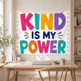 thumbnail image 5 of Kind Is My Power Message on Color Letters, Inspirational Retro Style for Rainbow Decor Lovers, Positive Wall Decor, Friendship Gift, Tapestry Wall Hanging for Classroom and Dorm, 5 of 7