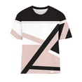 thumbnail image 4 of Womens Fashion Print Tops Short Sleeve Out Blouse Round Neck T-Shirt Tops, 4 of 4