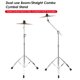 thumbnail image 3 of Soporte de Cymbal Irfora Soporte de platillos Recto y boom Soporte de platillos Patas de doble refuerzo Kit de batería ajustable en altura y ángulo Bastidor de soporte de platillos Heavy Dut Irfora Soporte de Cymbal, 3 of 6