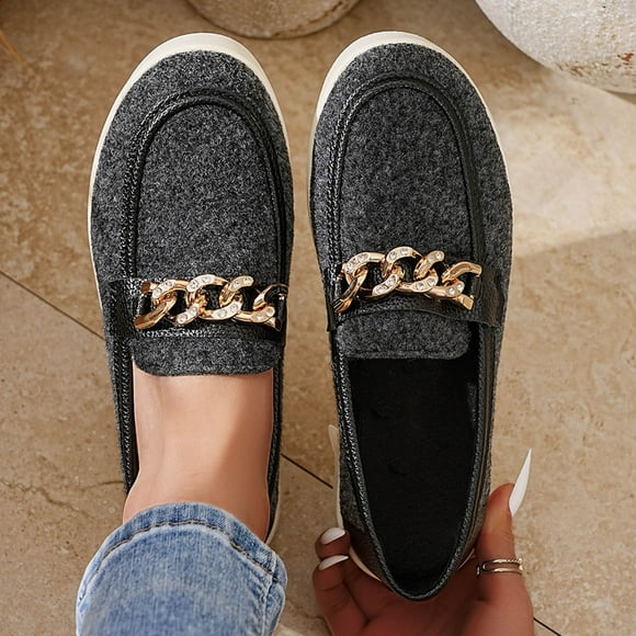 Mevxay Women's Casual Versatile Cool Fisherman's Closed Toe Shoes Fall And Winter Style Comfortable High-End Flat Shoes Black Size 7.5