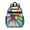 Colorful Double Burst, variant on Colorful Rainbow Tie Dye Spiral Pattern Backpack for School,Cute School Bag,Schoolbag with Adjustable Shoulder Straps & Padded Back,15.25"x11.5"x5.25"