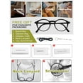 thumbnail image 5 of WEMOOTANTS Retro Round Reading Glasses 1.25 for Women Lightweight Black Readers, 5 of 5