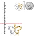 thumbnail image 3 of Charm America - Gold Heart Winged Butterfly Charm - 10 Karat Solid Gold, 3 of 5