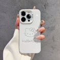 thumbnail image 3 of Sanrio-funda de teléfono con cabeza de Hello Kitty, carcasa trasera anticaída para iPhone 16, 15, 14, 13, 12, 11, ProMax, 78Plus, XR, XSMAX, MINI Y2K, 3 of 4