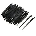 thumbnail image 4 of Estacas de Soporte de Plástico Negro de 11 Mm para de Tubería de Riego de 4/7 Mm Paquete de 100 Cola Gancho fijo surge la ayuda del sostenedor, 4 of 8