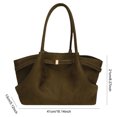 thumbnail image 3 of Bolso Mano Esmerilado para Mujer Hombro Femenino Gran Capacidad () Verde, 3 of 3
