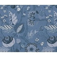 thumbnail image 2 of Soimoi 56 Inch Wide Waterproof Taffeta Fabric by The Yard | Blue Leaves Print | Outdoor Use for Furniture Covers, Umbrellas, Patio Decor & More, 2 of 7