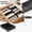 A001- Black, variant on Flat Comb No Handle Matte Finish White Unisex Durable Comb for Everyday Grooming Styling 5 Inch Beard Comb Gift for Men and Women