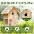thumbnail image 3 of TT Nature Nesto Wooden DIY Bird House Kit for Kids Audlts to Build, Outdoor Woodworking Crafts Freestyle Painting, Hanging Birdhouse for Garden Yard Decor Gifts, 3 of 9