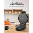 thumbnail image 4 of FOHERE Waffle Cone Maker Machine and Ice Cream Bowl Maker with Browning Control, Double Side Nonstick Waffle Bowl Maker with Cone Roller, 7.5&acirc; Thin W, 4 of 9