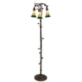 thumbnail image 2 of 58" High Stained Glass Pond Lily 3 Light Floor Lamp, 2 of 2