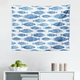 thumbnail image 1 of Fish Tapestry, Vivid Underwater Wild Life Freshwater Tropical Animals Creatures Sea Theme Art, Fabric Wall Hanging Decor for Bedroom Living Room Dorm, 2 Sizes, Multicolor, by Ambesonne, 1 of 1