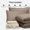 thumbnail image 7 of Bare Home 7-Piece Bed-in-a-Bag - King, Taupe with Sand Sheet Set, 7 of 7