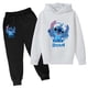 thumbnail image 3 of Conjunto de sudaderas con capucha y pantalones de punto para niños y niñas, sudaderas con capucha y punto para niños y niñas, ropa de moda para niños, 3 of 5