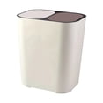 thumbnail image 3 of Cubo de basura de 18 litros para oficina, hogar, etc. blanco, 3 of 9