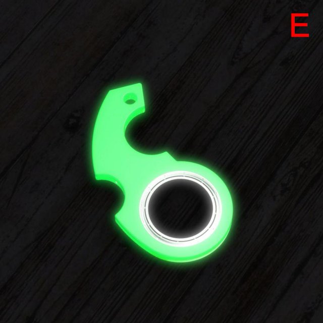 Llavero giratorio para aliviar la ansiedad y el estrés, juguetes giratorios noctilucentes, llavero para aliviar el aburrimiento, múltiples colores, regalos de fiesta