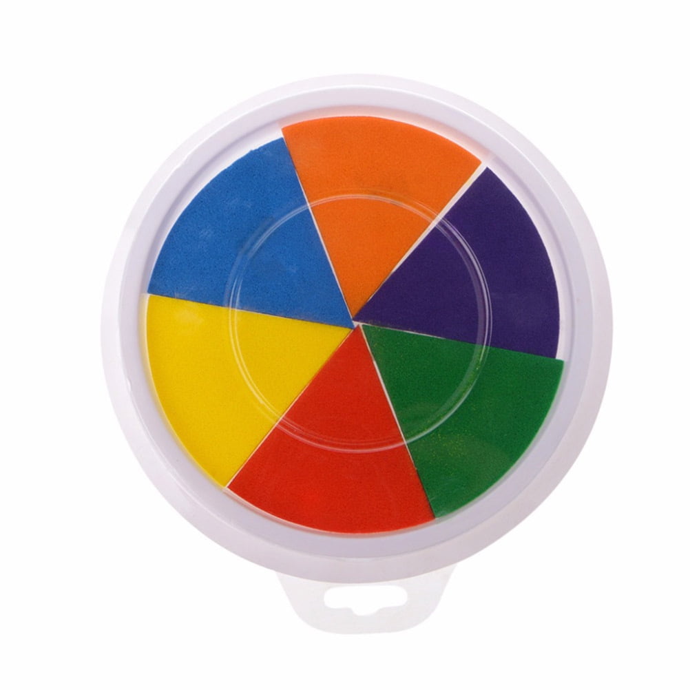 6 Colors Ink Pads- Stamp DIY Finger Color Painting Craft Cardmaking DIY Ink Pad Montessori Drawing Learning Education Toys