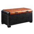 thumbnail image 2 of Convenience Concepts Designs4Comfort Coffee Table Ottoman in Black Faux Leather, 2 of 4