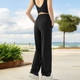 thumbnail image 6 of Women's High Waisted Wide Leg Lounge Pants with Drawstring and Pockets, 6 of 7