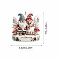 thumbnail image 3 of YiJuHui 3pcs Growing Old Together Christmas Couple Ornament - Acrylic Decoration for Husband Wife, Festive Tree Hanging Gift for Holiday Season, 3 of 6