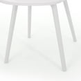 thumbnail image 3 of GDF Studio Lucy Outdoor Modern Dining Chair, Set of 2, White, 3 of 7