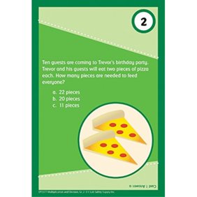EP-3377 - Brain Blasters Math Practice Cards Multiplication/Division Gr 2-3 by Edupress