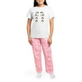 thumbnail image 4 of CafePress - Piratepenguinarrghflipflop Women's Light Pajamas - Women's Short Sleeve Print T-Shirt and Pants Light Cotton Pajama Set, 4 of 7