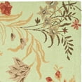 thumbnail image 2 of SAFAVIEH Blossom Kelly Floral Flower Wool Area Rug, Light Green/Multi, 6' x 6' Square, 2 of 3