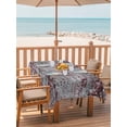 thumbnail image 2 of Outdoor Tablecloth with Umbrella Hole for Patio/Picnic/Party/Camping, Red Grey Abstract Waterproof Table Cloth Rectangle Table Cover Washable, Vintage Graffiti Distressed Mottled Art (60"x 102"), 2 of 9