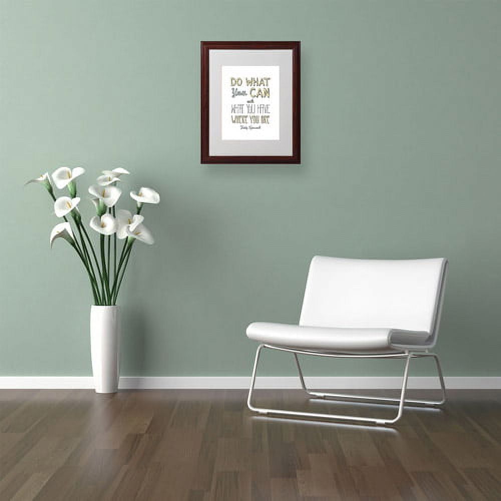 Trademark Fine Art "Do What You Can" Canvas Art by Megan Romo, Wood Frame