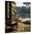 thumbnail image 2 of Designart "Relaxing by the Lakehouse Bench II" Lakehouse Metal Wall Art, 2 of 5
