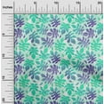 thumbnail image 2 of oneOone Cotton Poplin Sea Green Fabric Tropical Watercolor Leaf Sewing Fabric By The Yard Printed Diy Clothing Sewing Supplies 56 Inch Wide, 2 of 4