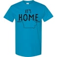 thumbnail image 3 of Inktastic It's Home State of Iowa Outline Distressed Text T-Shirt, 3 of 5