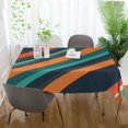 thumbnail image 3 of Yayeee Tablecloths 54" x 54" Rectangle Wrinkle Resistant Party Table Cover, Retro Stripes, 3 of 8
