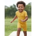 thumbnail image 4 of Gerber Unisex Baby Buttery Soft Short Sleeve Romper with Viscose Made from Eucalyptus, Sizes 0/3M-18M, 4 of 12