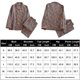 thumbnail image 2 of Pijamas Navideñas Trajes de 2 piezas para mujer Ropa de estar por casa con estampado de hojas y flores Ygjytge azul retro*gingko T XL para Mujer, 2 of 9