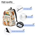 thumbnail image 5 of Naloa Canvas Backpack for Men Women Autumn In The Forest Print Rucksack Casual Travel Daypack Large and Small Durable College Tote Satchel Bookbag for Teens, 5 of 8