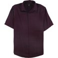 thumbnail image 1 of Alfani Mens Vasper Twill Button Up Shirt, Red, Large, 1 of 1
