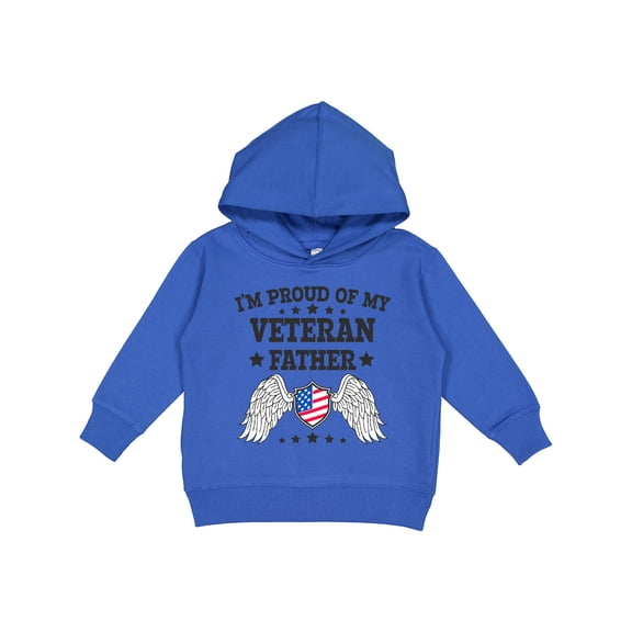 Inktastic I'm Proud of My Veteran Father with Shield Toddler Hoodie