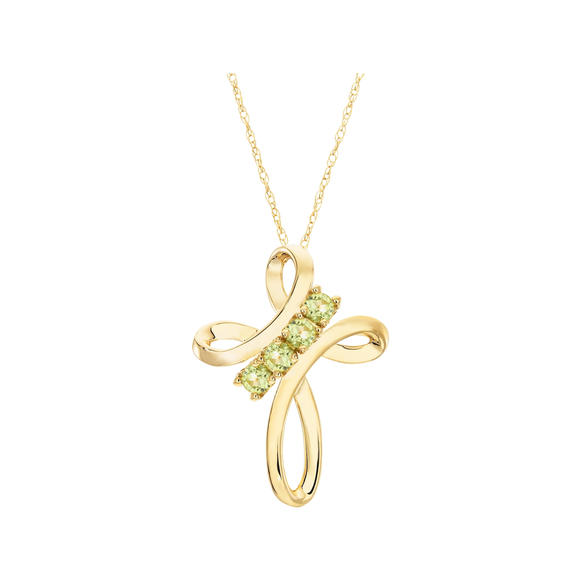 Personalized Family Jewelry Hope Birthstone Pendant available in Sterling Silver, 10kt and 14kt Yellow and White Golden