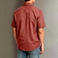 thumbnail image 5 of HAiming Boys School Shirts Summer Short Sleeve Collared Uniform Tee with Pockets Loose Casual Solid Color Blouses Outwear Kids Tops, 5 of 6