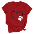 thumbnail image 2 of Meichang T-Shirts de la Saint-Valentin pour Femmes, T-Shirts Graphiques Amour, Col Rond, Coupe Ample, Manches Courtes, T-Shirts de la Saint-Valentin pour Femmes, 2 of 4