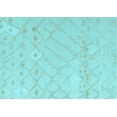 thumbnail image 1 of Ahgly Company Indoor Rectangle Solid Light Blue Modern Area Rugs, 2' x 3', 1 of 4