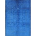thumbnail image 1 of Ahgly Company Indoor Rectangle Mid-Century Modern Neon Blue Oriental Area Rugs, 2' x 4', 1 of 6