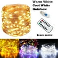 thumbnail image 3 of Christmas Fairy Lights 66FT 200 LED String Lights Plug in String Lights for Wedding Birthday Party Bedroom Decor (Warm White), 3 of 7