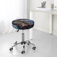 thumbnail image 7 of Zufioo Rainbow Astronaut Space Landscape Print Round Bar Chair Cushion Cover, Elastic Round Stool Protector, Dustproof and Non-slip Bar Kitchen Restaurant Chair Mat-12 inch, 7 of 7